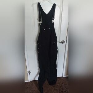 H&M Mens Black Denim Overalls